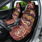 Aboriginal Barramundi Fishing Fear What Lurks Below Car Seat Cover Indigenous Australian Dot Predatory Fish