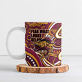 Aboriginal Barramundi Fishing Fear What Lurks Below Ceramic Mug Indigenous Australian Dot Predatory Fish