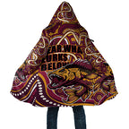 Aboriginal Barramundi Fishing Fear What Lurks Below Cloak Indigenous Australian Dot Predatory Fish