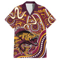 Aboriginal Barramundi Fishing Fear What Lurks Below Hawaiian Shirt Indigenous Australian Dot Predatory Fish