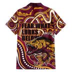 Aboriginal Barramundi Fishing Fear What Lurks Below Hawaiian Shirt Indigenous Australian Dot Predatory Fish