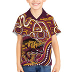 Aboriginal Barramundi Fishing Fear What Lurks Below Hawaiian Shirt Indigenous Australian Dot Predatory Fish