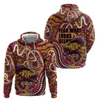 Aboriginal Barramundi Fishing Fear What Lurks Below Hoodie Indigenous Australian Dot Predatory Fish