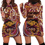 Aboriginal Barramundi Fishing Fear What Lurks Below Hoodie Dress Indigenous Australian Dot Predatory Fish