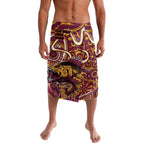 Aboriginal Barramundi Fishing Fear What Lurks Below Lavalava Indigenous Australian Dot Predatory Fish
