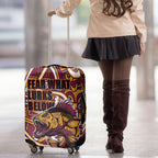 Aboriginal Barramundi Fishing Fear What Lurks Below Luggage Cover Indigenous Australian Dot Predatory Fish