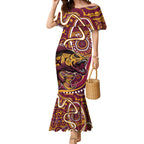 Aboriginal Barramundi Fishing Fear What Lurks Below Mermaid Dress Indigenous Australian Dot Predatory Fish