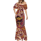 Aboriginal Barramundi Fishing Fear What Lurks Below Mermaid Dress Indigenous Australian Dot Predatory Fish