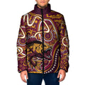 Aboriginal Barramundi Fishing Fear What Lurks Below Padded Jacket Indigenous Australian Dot Predatory Fish
