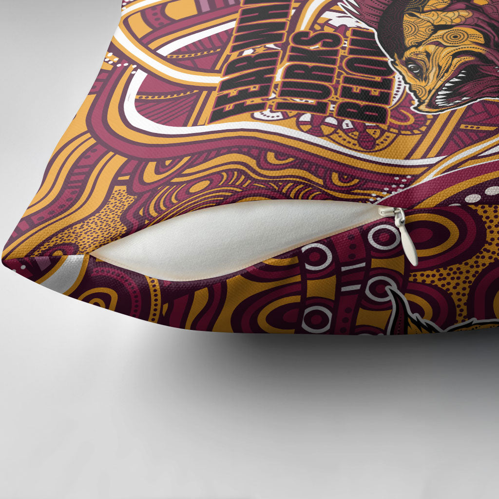 Aboriginal Barramundi Fishing Fear What Lurks Below Pillow Cover Indigenous Australian Dot Predatory Fish