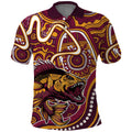 Aboriginal Barramundi Fishing Fear What Lurks Below Polo Shirt Indigenous Australian Dot Predatory Fish
