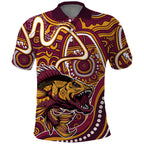Aboriginal Barramundi Fishing Fear What Lurks Below Polo Shirt Indigenous Australian Dot Predatory Fish