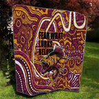 Aboriginal Barramundi Fishing Fear What Lurks Below Quilt Indigenous Australian Dot Predatory Fish