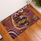 Aboriginal Barramundi Fishing Fear What Lurks Below Rubber Doormat Indigenous Australian Dot Predatory Fish