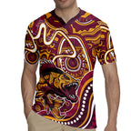 Aboriginal Barramundi Fishing Fear What Lurks Below Rugby Jersey Indigenous Australian Dot Predatory Fish