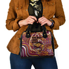Aboriginal Barramundi Fishing Fear What Lurks Below Shoulder Handbag Indigenous Australian Dot Predatory Fish
