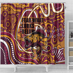 Aboriginal Barramundi Fishing Fear What Lurks Below Shower Curtain Indigenous Australian Dot Predatory Fish