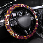 Aboriginal Barramundi Fishing Fear What Lurks Below Steering Wheel Cover Indigenous Australian Dot Predatory Fish