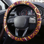 Aboriginal Barramundi Fishing Fear What Lurks Below Steering Wheel Cover Indigenous Australian Dot Predatory Fish