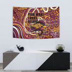 Aboriginal Barramundi Fishing Fear What Lurks Below Tapestry Indigenous Australian Dot Predatory Fish