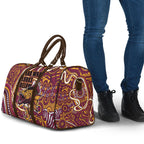 Aboriginal Barramundi Fishing Fear What Lurks Below Travel Bag Indigenous Australian Dot Predatory Fish