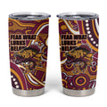 Aboriginal Barramundi Fishing Fear What Lurks Below Tumbler Cup Indigenous Australian Dot Predatory Fish