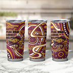 Aboriginal Barramundi Fishing Fear What Lurks Below Tumbler Cup Indigenous Australian Dot Predatory Fish