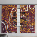 Aboriginal Barramundi Fishing Fear What Lurks Below Window Curtain Indigenous Australian Dot Predatory Fish