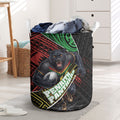 Penrith Panthers Rugby Laundry Basket Tribal Polynesian Power Art - Lightning Mascot