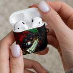 Penrith Panthers Rugby AirPods Case Tribal Polynesian Power Art - Lightning Mascot