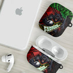 Penrith Panthers Rugby AirPods Case Tribal Polynesian Power Art - Lightning Mascot