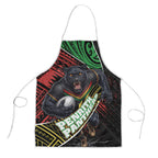 Penrith Panthers Rugby Apron Tribal Polynesian Power Art - Lightning Mascot