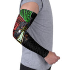 Penrith Panthers Rugby Arm Sleeves Tribal Polynesian Power Art - Lightning Mascot