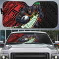 Penrith Panthers Rugby Auto Sun Shade Tribal Polynesian Power Art - Lightning Mascot