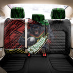 Penrith Panthers Rugby Back Car Seat Cover Tribal Polynesian Power Art - Lightning Mascot