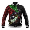 Penrith Panthers Rugby Baseball Jacket Tribal Polynesian Power Art - Lightning Mascot
