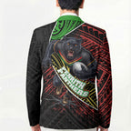 Penrith Panthers Rugby Blazer Tribal Polynesian Power Art - Lightning Mascot