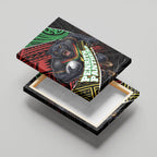 Penrith Panthers Rugby Canvas Wall Art Tribal Polynesian Power Art - Lightning Mascot