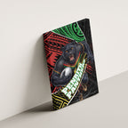 Penrith Panthers Rugby Canvas Wall Art Tribal Polynesian Power Art - Lightning Mascot