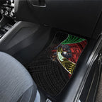 Penrith Panthers Rugby Car Mats Tribal Polynesian Power Art - Lightning Mascot