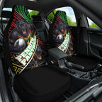 Penrith Panthers Rugby Car Seat Cover Tribal Polynesian Power Art - Lightning Mascot