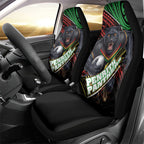 Penrith Panthers Rugby Car Seat Cover Tribal Polynesian Power Art - Lightning Mascot