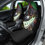 Penrith Panthers Rugby Car Seat Cover Tribal Polynesian Power Art - Lightning Mascot