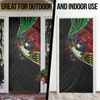 Penrith Panthers Rugby Door Cover Tribal Polynesian Power Art - Lightning Mascot