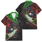 Penrith Panthers Rugby Family Matching Puletasi and Hawaiian Shirt Tribal Polynesian Power Art - Lightning Mascot