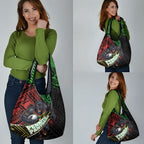 Penrith Panthers Rugby Grocery Bag Tribal Polynesian Power Art - Lightning Mascot