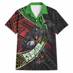 Penrith Panthers Rugby Hawaiian Shirt Tribal Polynesian Power Art - Lightning Mascot