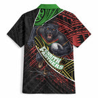 Penrith Panthers Rugby Hawaiian Shirt Tribal Polynesian Power Art - Lightning Mascot