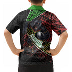 Penrith Panthers Rugby Hawaiian Shirt Tribal Polynesian Power Art - Lightning Mascot