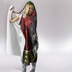 Penrith Panthers Rugby Hooded Blanket Tribal Polynesian Power Art - Lightning Mascot